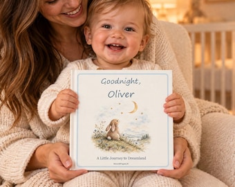 Libro personalizado para la hora de dormir del bebé, cuento de buenas noches con nombre, regalo para recién nacido