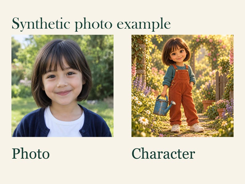 Personalisiertes Foto-Bilderbuch (PDF) für Kinder, wähle dein Abenteuer, individuelle Kinderfigur, digitales Geschenk nach Maß Bild 9