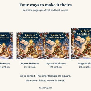 Personalised Christmas Book for Kids, Christmas Eve Box Gift, Custom Name Star Story, Xmas Keepsake Bild 8