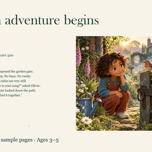 Personalisiertes Foto-Bilderbuch (PDF) für Kinder, wähle dein Abenteuer, individuelle Kinderfigur, digitales Geschenk nach Maß Bild 2