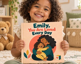 Libro infantil personalizado, Te aman todos los días, Cuento para mamá, papá o abuelos, Regalo de recuerdo para la hora de dormir