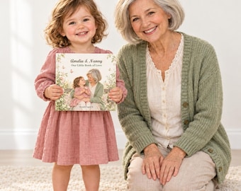 Libro personalizado para la abuela, nana o nanny, regalo de los nietos.