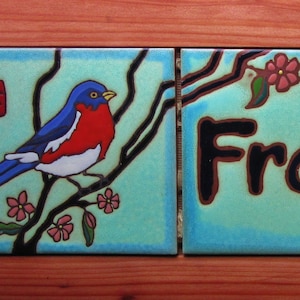 Address Tiles custom Name Plaque