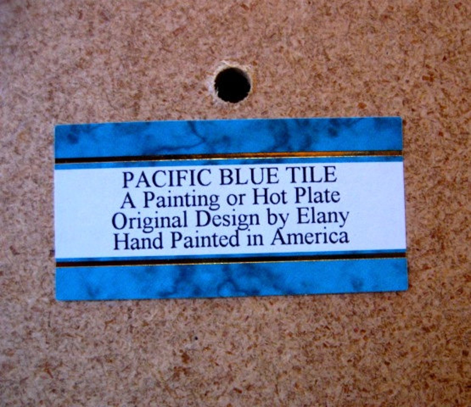 Stellar Jay Ceramic Tile Hot Plate Wall Decor Install Hand Etsy