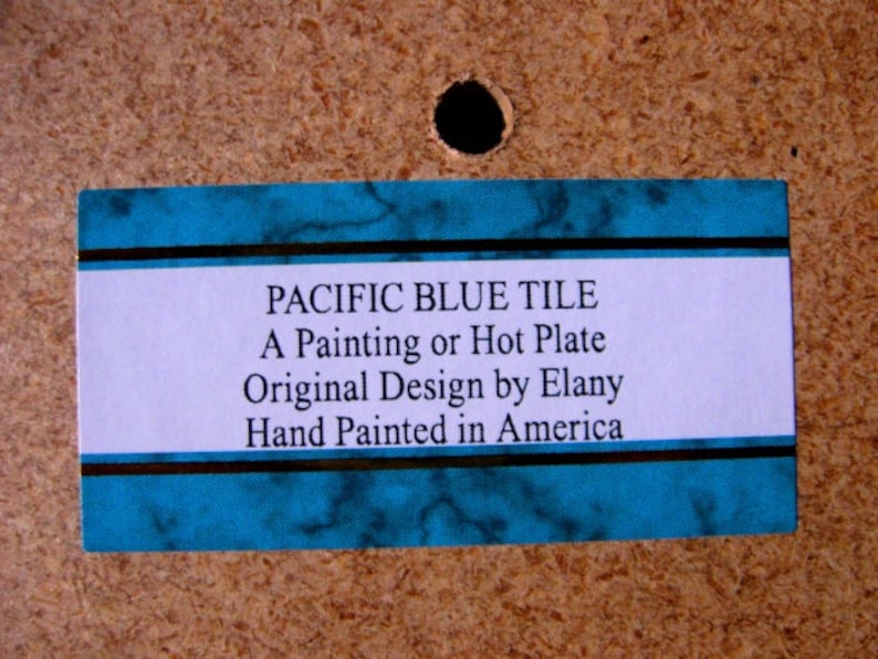 Ceramic Tile Mermaid Sea Nymph Hot Plate Wall Decor Etsy