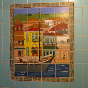 Installazione backsplash in piastrelle Cucina Murales bagno, personalizzati, dipinti a mano