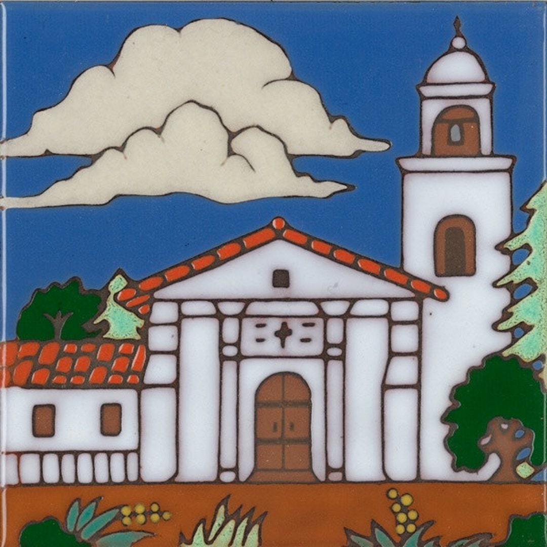 Ceramic Tile Mission Santa Cruz Wall Decor Hot Plate Kitchen Back
