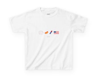 Kids July 4th Tee | Patriotic Symbols & USA