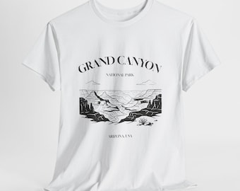 Grand Canyon Graphic Tee | Vintage canyon sketch T-shirt