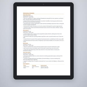 Data Analyst & BI | ATS Resume Template Bundle | Microsoft Word | US Letter + A4