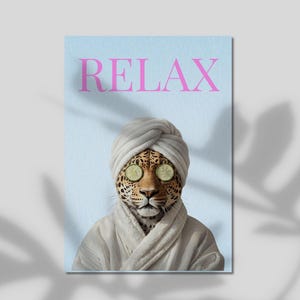 RELAX Spa Leopard A2 Wall Art