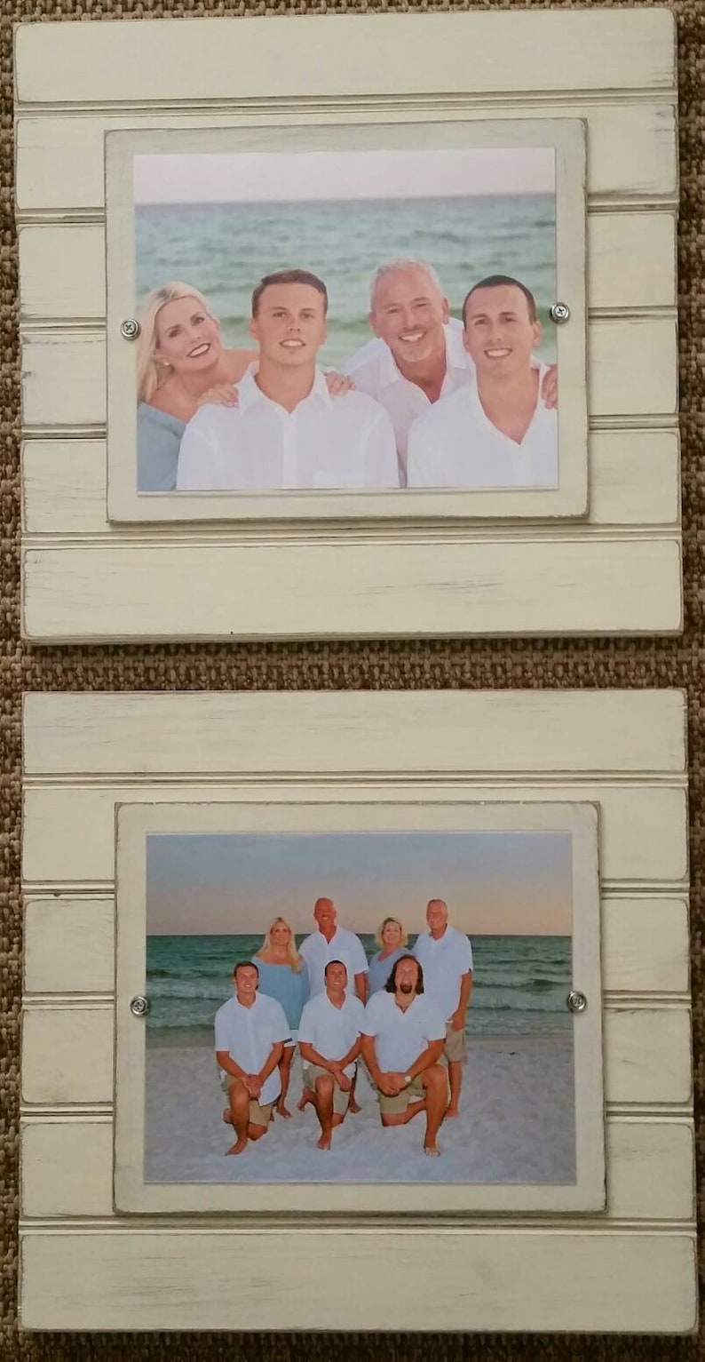 Bone Beadboard Picture Frames