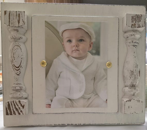 Reclaimed Spindles Handmade Frame For 5x7 Vertical Photo