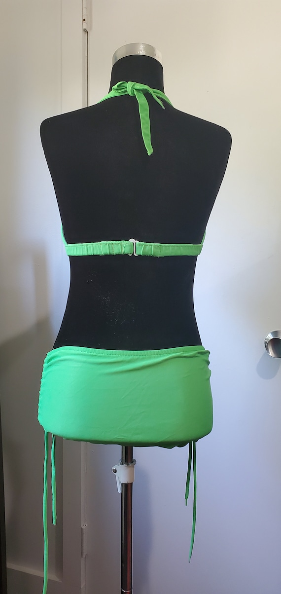 1960s Lime Green bikini - vintage swimsuit - image 2