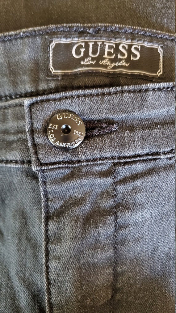 Vintage Guess black bell bottom jeans - image 2