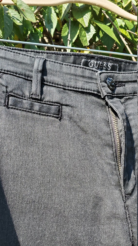 Vintage Guess black bell bottom jeans - image 5