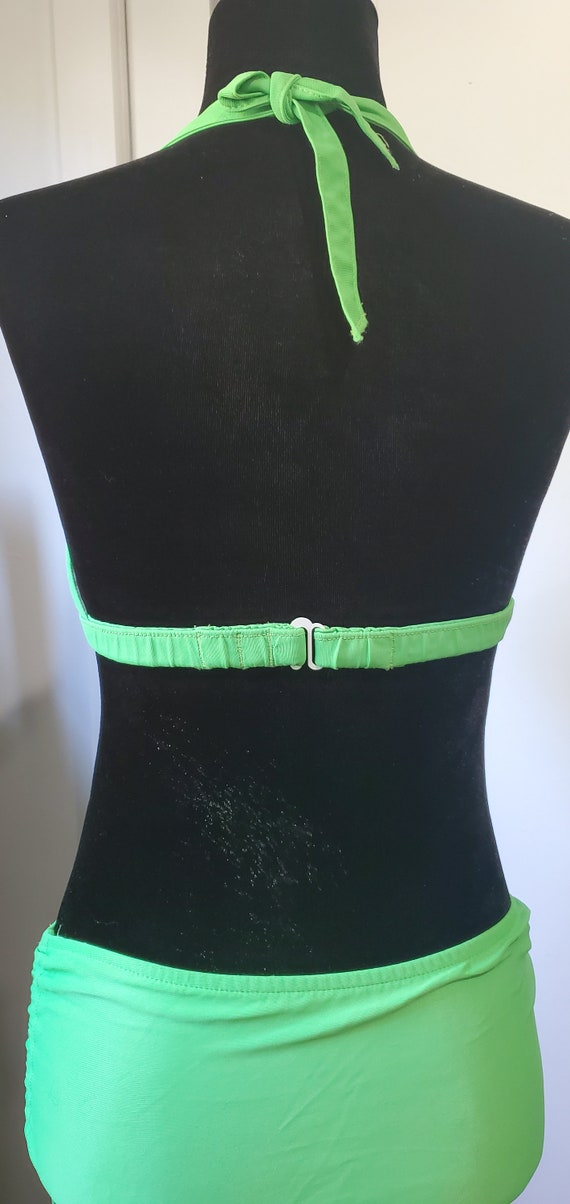 1960s Lime Green bikini - vintage swimsuit - image 3