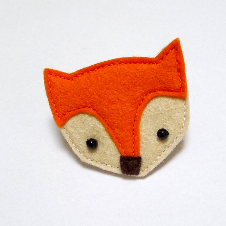 Fox brooch | Etsy