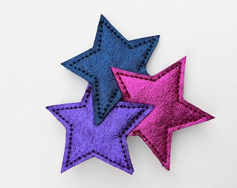 sparkling  three stars brooch