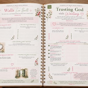 Journal chrétien de guérison | Cahier d'exercices d'étude de la Bible pour la confiance et l'anxiété (PDF)