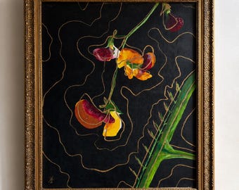 Acrylic Painting: Sweet Pea