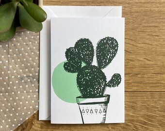 Cactus blank Greetings card