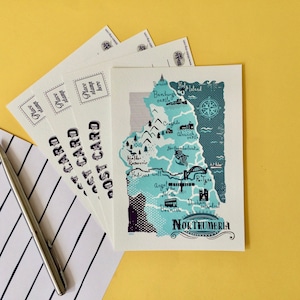 Northumbria A6 postcard