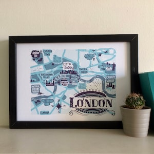 London A4 print