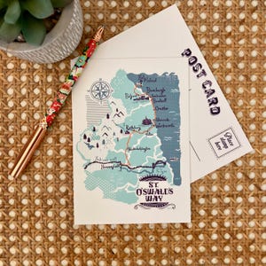 Carte du chemin de Saint-Oswald Cartes postales
