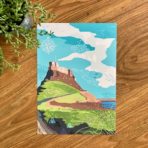 Lindisfarne Castle print