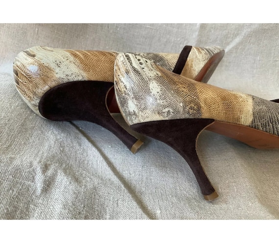 AZZEDINE ALAIA Paris lizard high heels/pumps clas… - image 3
