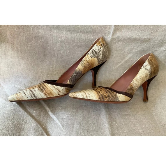AZZEDINE ALAIA Paris lizard high heels/pumps clas… - image 1