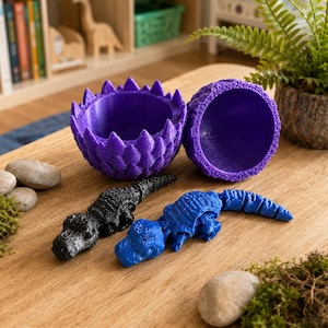 3D gedrucktes Dinosaurier-Ei-Bundle | Gelenk-Baby-Dino-Fidget-Spielzeug