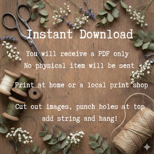 Easter Beatrix Potter Bunny Printable Banner: Easter Garland (Digital Download) DIY Bunting, PDF Only image 6