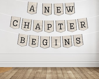 Ein neues Kapitel beginnt (Digitaler Download) Druckbare Buchseite Garland PDF Nur