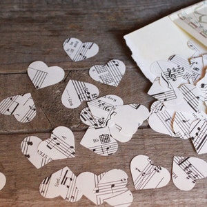 Music Sheet Confetti, Table Scatters, Wedding Decorations, Sweetheart ...