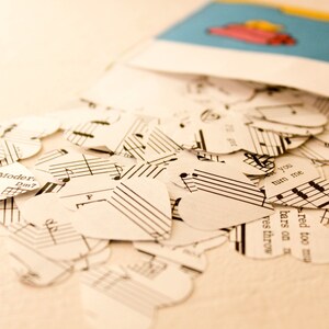 Music Sheet Confetti, Table Scatters, Wedding Decorations, Sweetheart ...