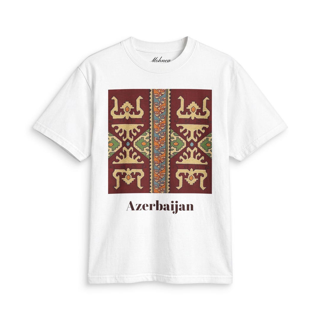 Azerbaijan Carpet Motif T-shirt | Traditional Azerbaijani Pattern - Etsy