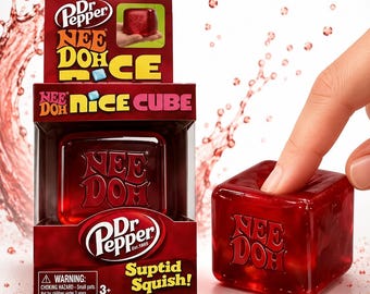 Needoh edición limitada Dr Pepper Nice Cube rojo juguete antiestrés blando
