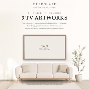 Textured Floral Frame TV Art, Impasto Wildflower Painting, Samsung Frame TV Meadow Screensaver (Digital Download) image 10