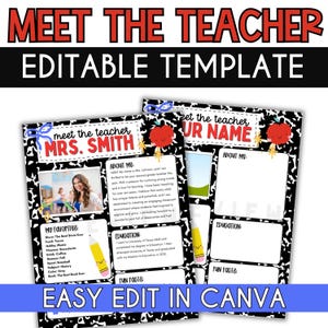 Editable Composition Notebook Welcome Slide | Apple Crayon Theme (Digital Download)