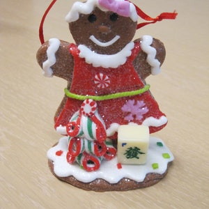Mahjong Christmas Ornament