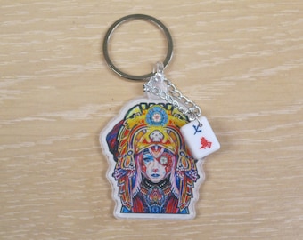 Mahjong keychain