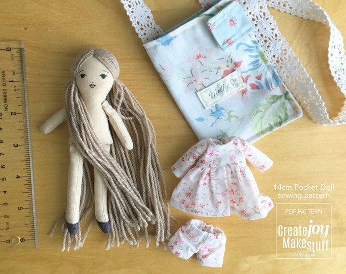 Fun rag doll and cat sewing patterns. by CreateJoyMakeStuff