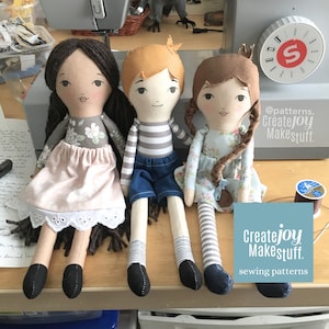 Little Doll Sewing Pattern : Rag doll pattern A4 PDF