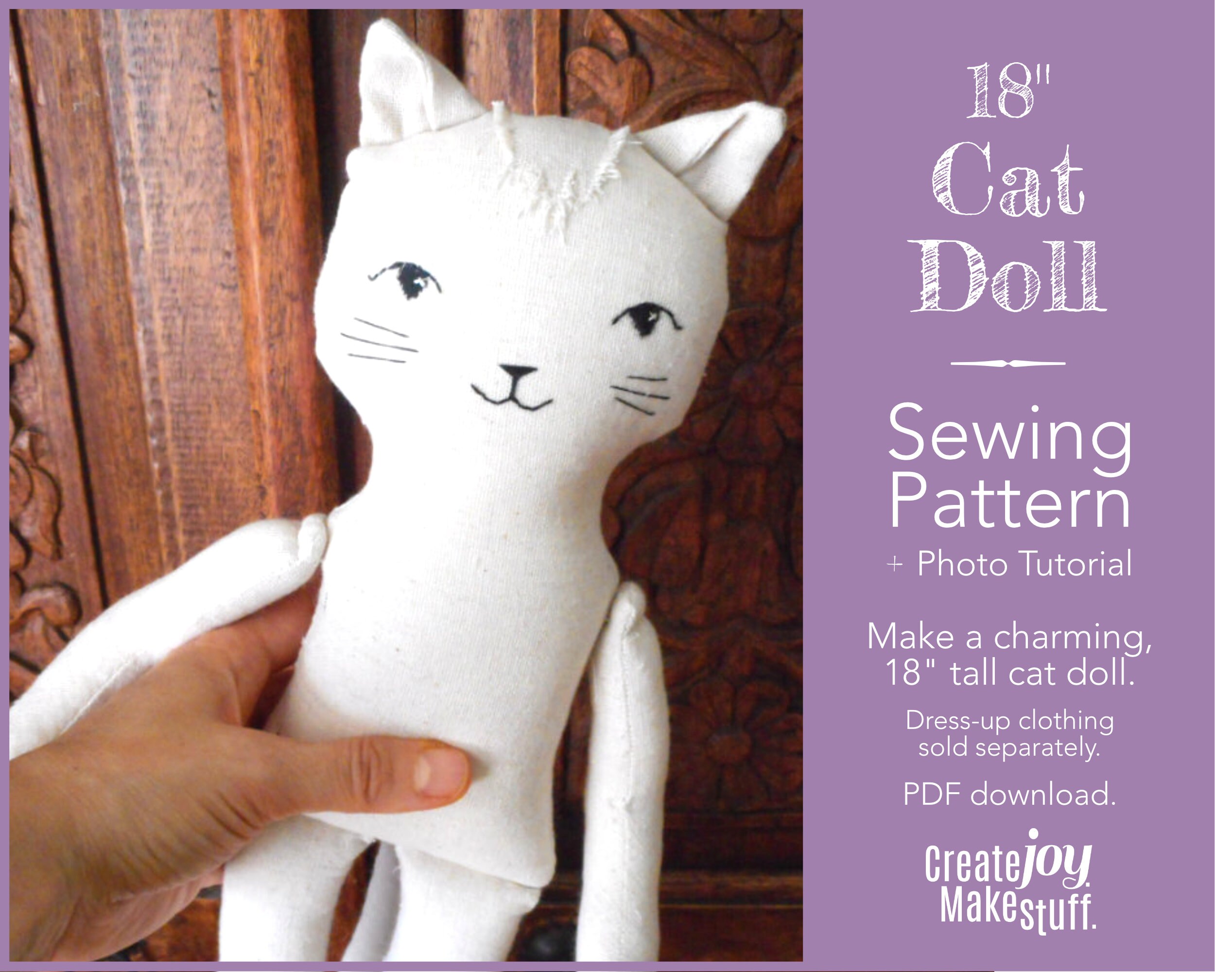 Printable Cat Sewing Pattern Ubicaciondepersonas cdmx gob mx