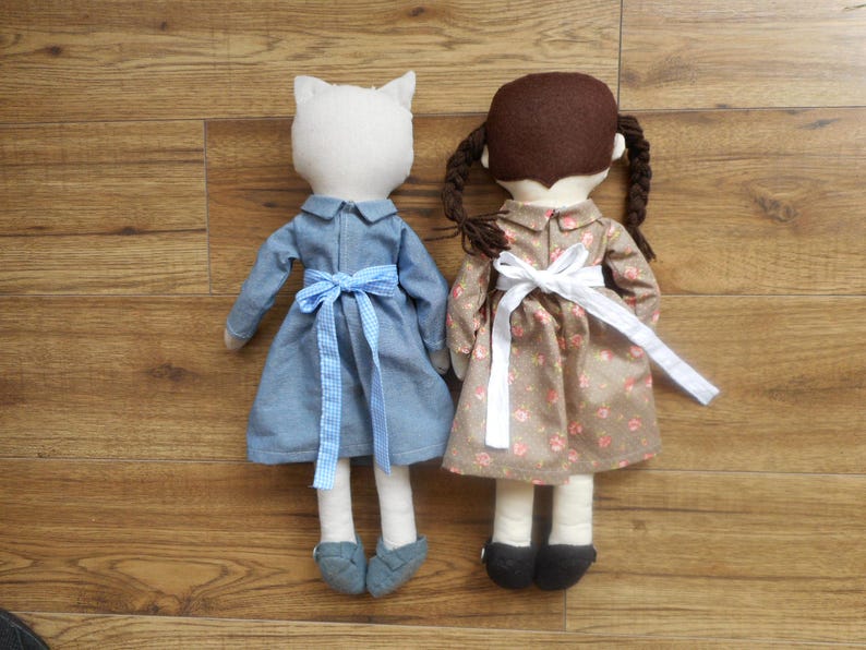 Classic Rag Doll + Dress Sewing Pattern PDF – Sew a Handmade 18 Inch ...
