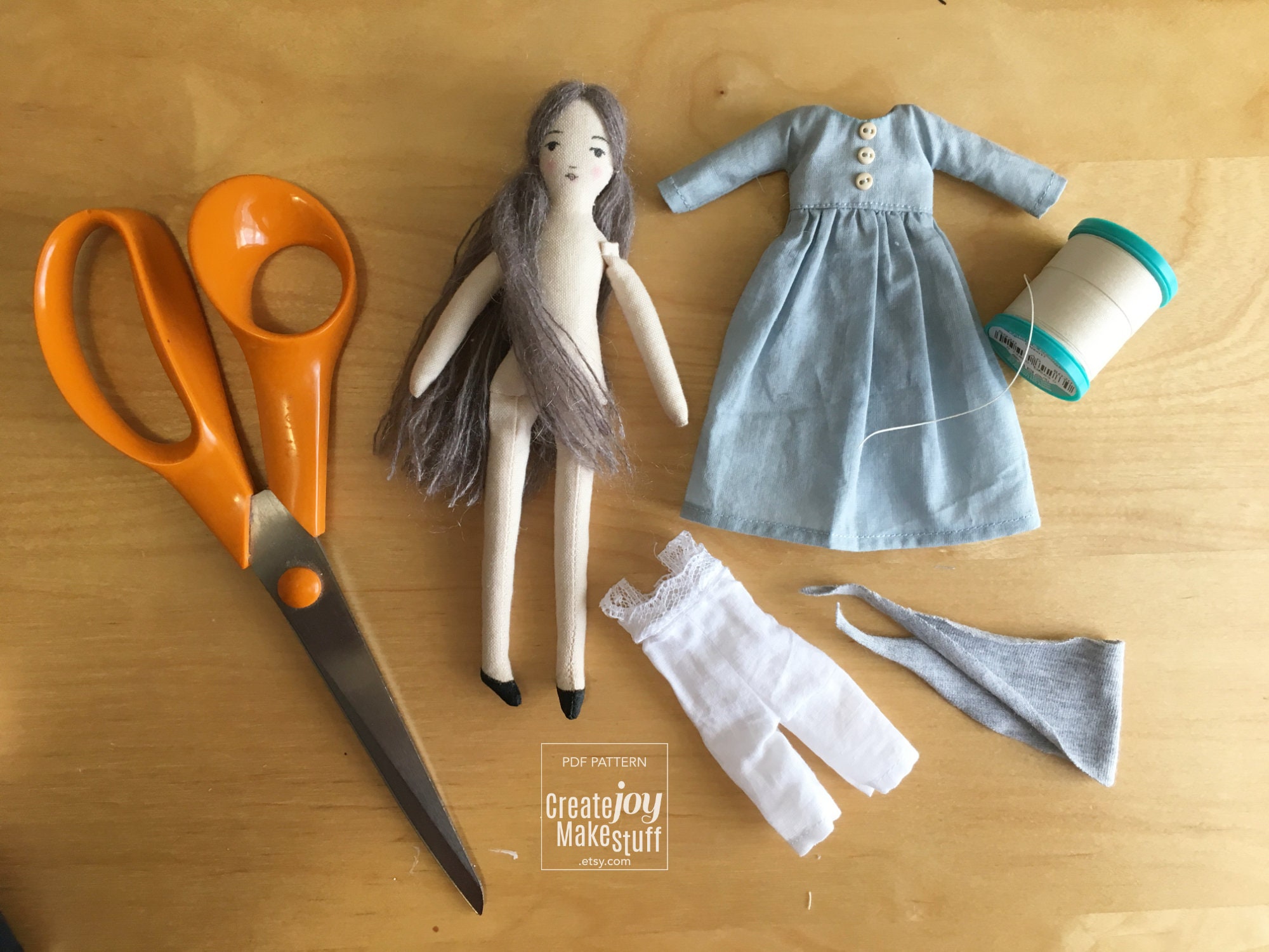 Tiny Rag Doll Sewing Pattern PDF Digital Download Photo - Etsy UK