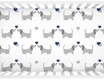 dachshund crib sheet