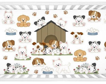 dog themed crib bedding